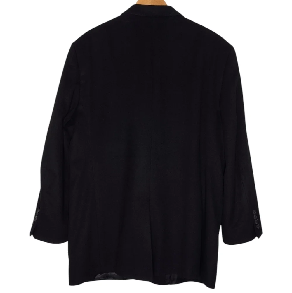 J. Crew Season Holiday 100% Cashmere Black Sport Coats Blazer Jacket Sz 46R